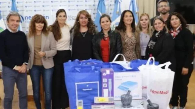 La empresa ExxonMobil donó materiales para la primera Sala de Elaboración de fitocosmética en Neuquén