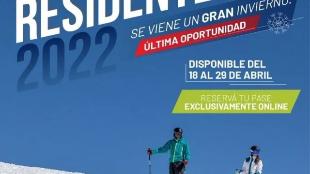 Llega el último periodo de venta del pase residente Classic + en el cerro Catedral