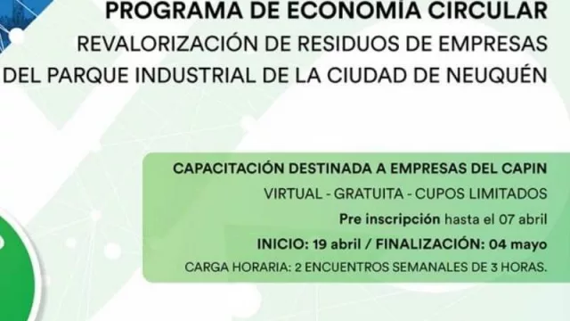 Sustentabilidad: convocan a las empresas neuquinas a participar del programa de Economía Circular