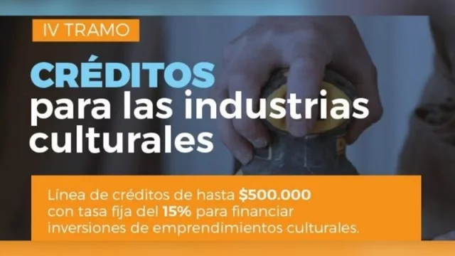 Nuevos créditos de hasta $ 500.000 para industrias culturales
