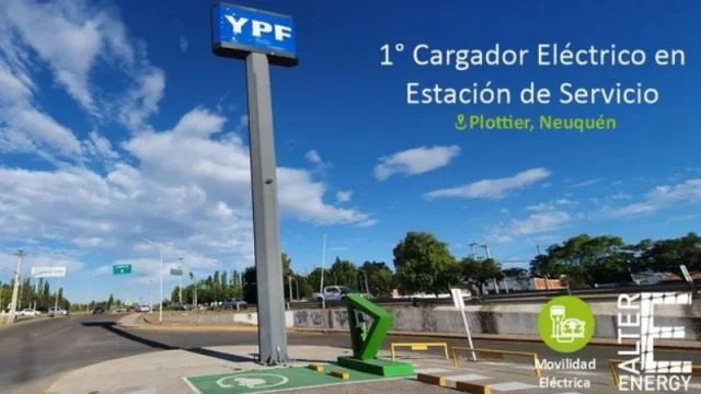 YPF tiene el primer cargador eléctrico en Estación de Servicio en la Provincia de Neuquén y la Patagonia