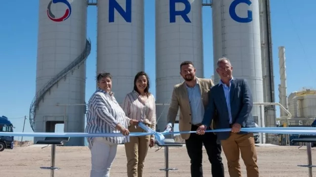 NRG Argentina inauguró en Allen su planta de procesamiento de arena (para abastecer a Vaca Muerta)