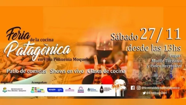 Villa Pehuenia invita a la Feria de la Cocina Patagónica
