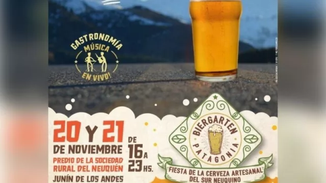 Se viene Biergarten, la Fiesta de la Cerveza Artesanal en Junín de los Andes