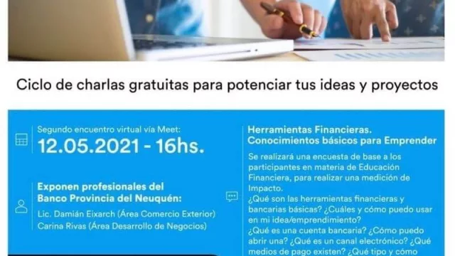 Se viene el segundo encuentro del ciclo de charlas “Quiero Emprender”, un espacio formativo para emprendedores