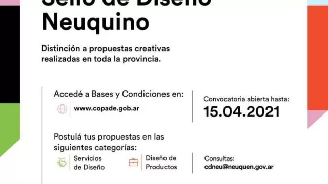 COPADE lanza la convocatoria para el Sello de Diseño Neuquino (de manera abierta y gratuita)