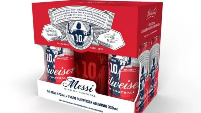 Budweiser sigue aprovechando su contrato con Messi: lanza un vaso coleccionable para los fanáticos del 10