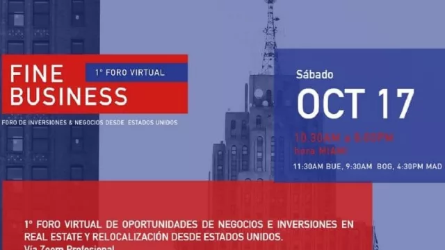 Desembarca en Argentina el 1° Foro Virtual de Oportunidades de Negocios e Inversiones desde Estados Unidos