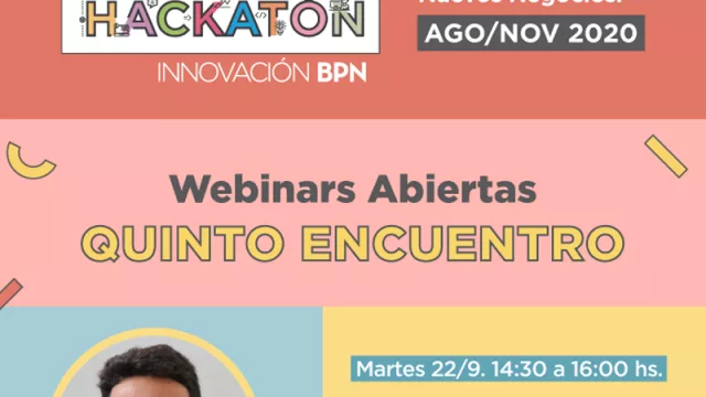 Quinto Encuentro del Hackatón BPN: Matías Posse expondrá sobre Design Thinking