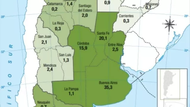Este es un mapa clave para el futuro del país: Neuquén genera el 0,7% de los dólares del país (Santiago del Estero, “un tapado”)
