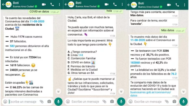 Boti, el chatbot de CABA que te informa sobre el COVID