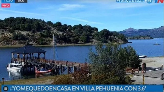 TN transmitió desde el Muelle de Villa Pehuenia