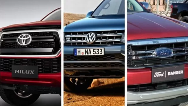 Hilux vende más que Amarok y Ranger juntas (patentamientos -33%)