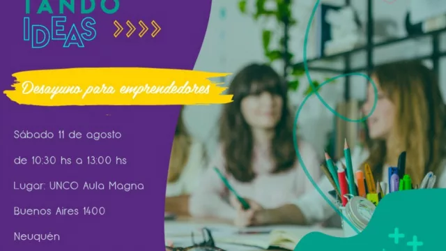 La consultora Indi y Sofía Alicio invitan al desayuno de emprendedores en la Universidad Nacional del Comahue