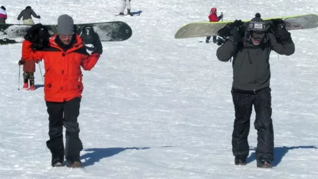 Crece la práctica de snowboard en el parque de nieve Batea Mahuida