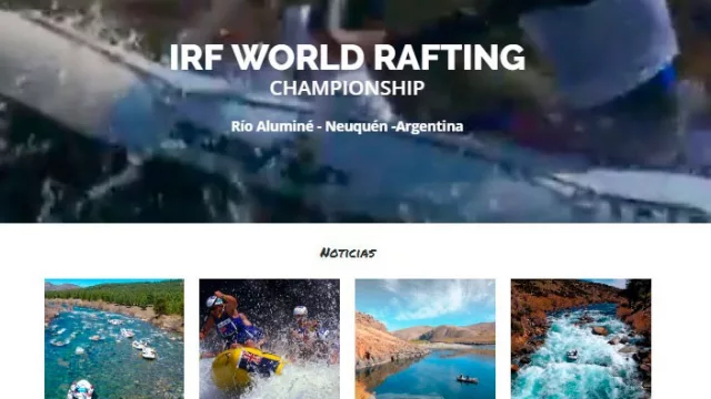 Se conoció el sitio oficial del Mundial de Rafting Argentina 2018 Río Aluminé