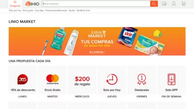 Llega Linio Market, un súper online con entregas en todo el país