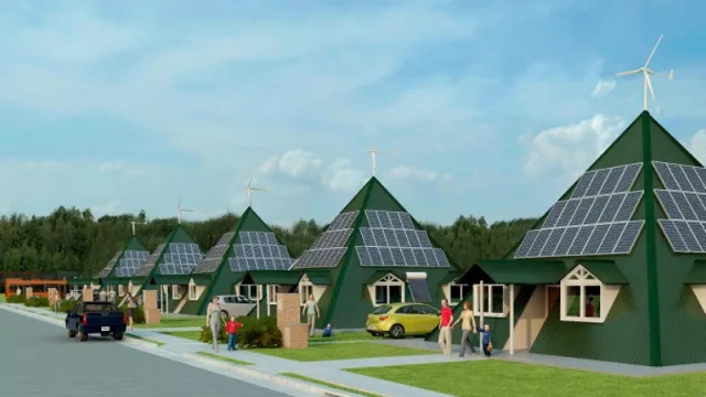 “Piramid-All” es la casa del futuro: antisísmica, eficiente y autosustentable con energías renovables (solar + eólica + termosolar)