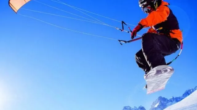 Viví la nieve: llega el Campeonato Argentino de Snowkite en Caviahue