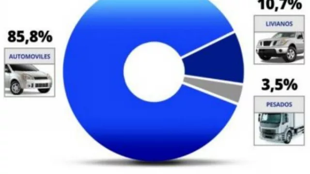 En Neuquén el parque “vivo” de autos (pickups y camiones) es de 230.072 unidades (el 1,84% del total)