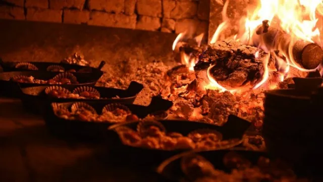 Los platos en plena cocción