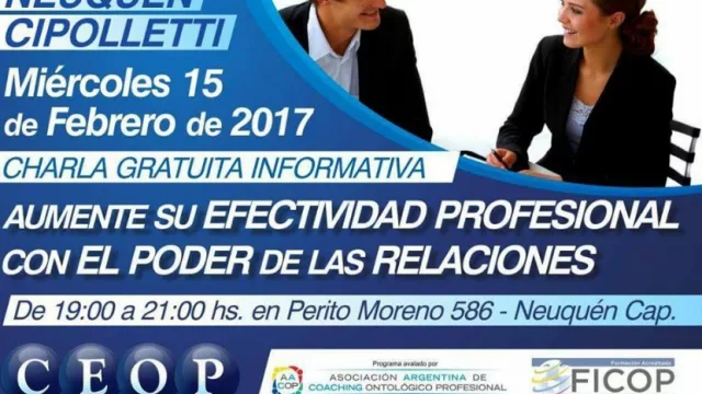 Charla de coaching ontológico por el Centro de Entrenamiento Ontológico Profesional en Neuquén