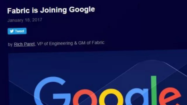 Google compra Fabric, la plataforma de desarrollo de Twitter (una buena noticia para los amantes de las apps)