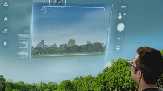 Lentes de realidad aumentada para conducir drones