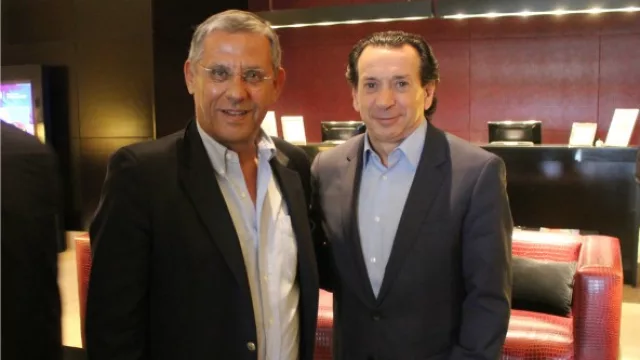 El intendente Horacio Quiroga y  Dante Sica.