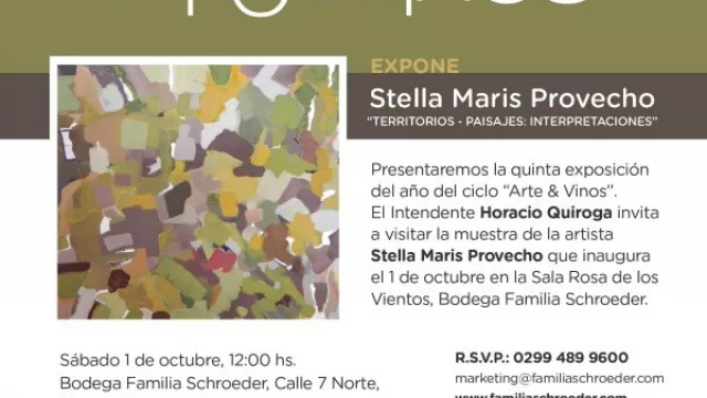 Ciclo Arte y Vinos presenta la muestra de Stella Maris Provecho