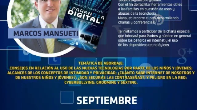 Cyberbullying, grooming y sexting: todo lo que necesitas saber de la mano de Marcos Mansueti