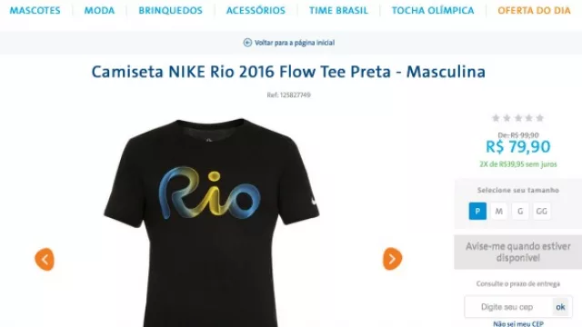 El ecommerce oficial de Rio 2016 totalmente fuera de regla