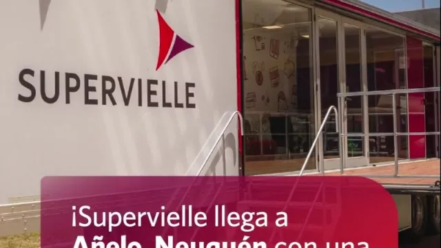 Inauguraron un Banco Móvil de Supervielle en Añelo (con oficinas de atención al público y cajeros automáticos)