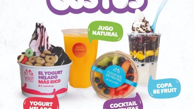 Bienvenido (a neuquén) Be fruit: el yogurt helado