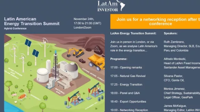 Neuquén estuvo presente en el Latin American Energy Transition Summit