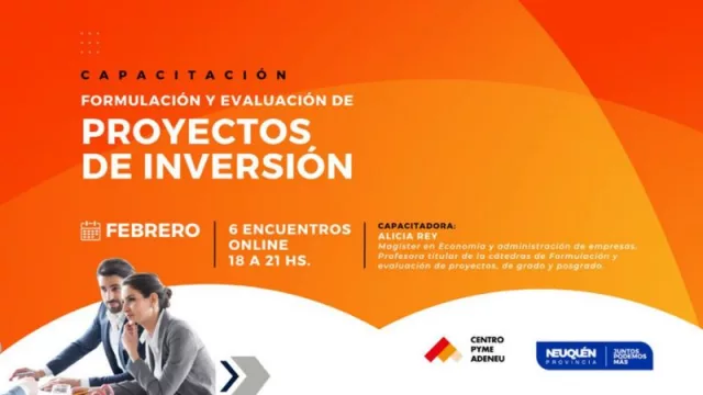 Abre el período de postulación para una capacitación en formulación y evaluación de proyectos de inversión