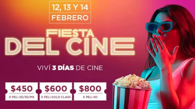 Llega la Fiesta del Cine (3 días con entradas a $450)