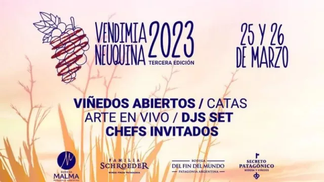 Para la Vendimia 2023, las bodegas neuquinas abren las puertas de sus viñedos