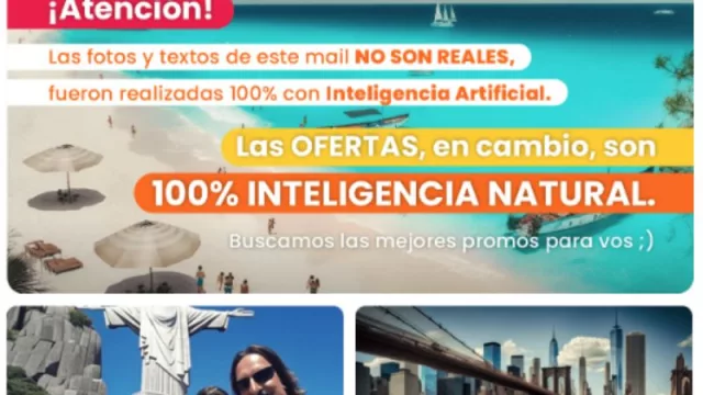 Primer Mundial, primer chivito y ahora… primer mailing de turismo hecho 100% con inteligencia artificial (es uruguayo y es de TocTocViajes)