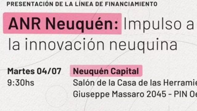 Presentan financiamiento para pymes y cooperativas de Neuquén