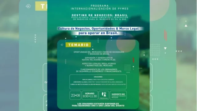 Pan American Energy impulsa la internacionalización (a través de un programa centrado en oportunidades de negocios en Brasil)