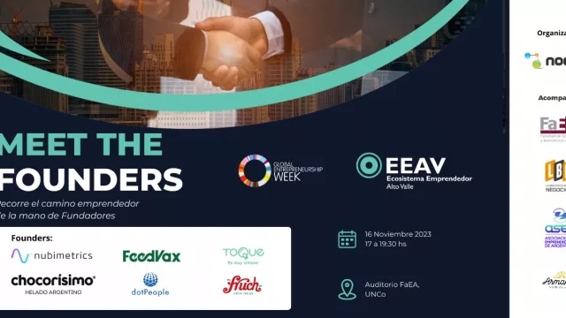 Conozca a los fundadores: el encuentro inspirador para emprendedores en Alto Valle