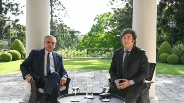 Javier Milei y Alberto Fernández se reunieron para iniciar la transición