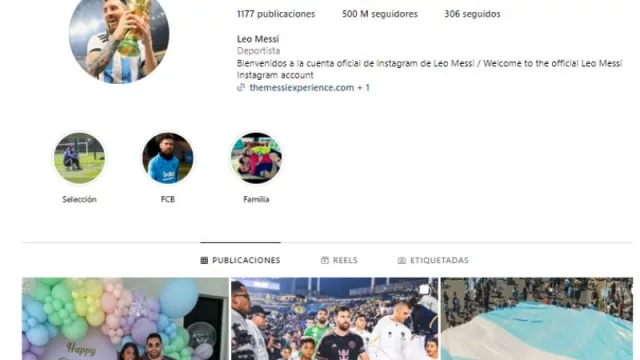 Lionel Messi: el ícono del fútbol alcanza los 500 millones de seguidores en Instagram