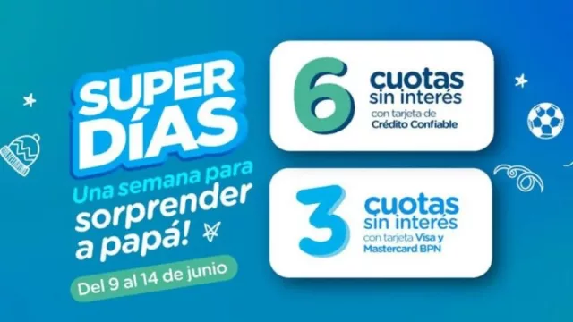 BPN lanza cuotas sin interés por el Día del Padre para incentivar el consumo regional