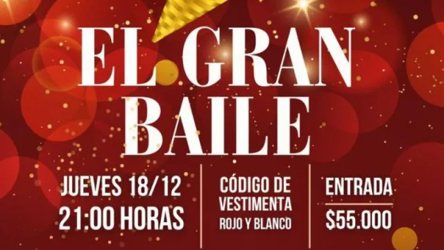 “El Gran Baile”: una cena show para despedir el año con vinos y gastronomía en Cipolletti