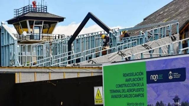 Avanza la ampliación del aeropuerto Chapelco: la obra ya alcanza el 30% y estará lista antes de la temporada invernal 2026