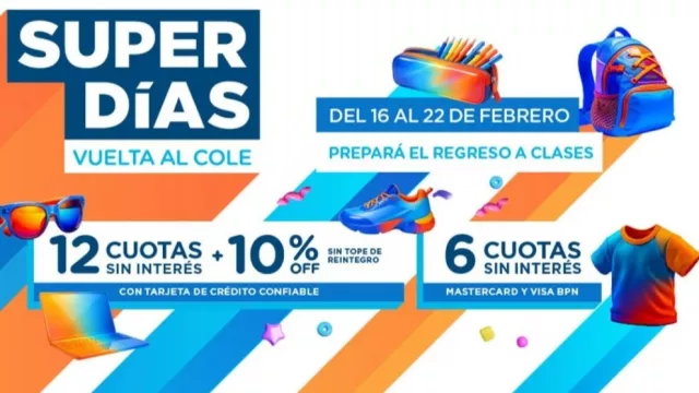 Super Días – Vuelta al Cole: BPN ofrece hasta 12 cuotas sin interés (y reintegros sin tope)