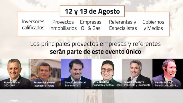 Vaca Muerta reunirá a líderes de la energía y el real estate en un foro para impulsar nuevas inversiones